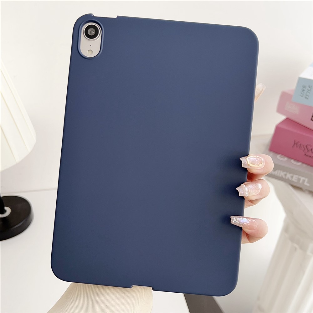For iPad mini (2024) / mini (2021) TPU Case Skin-Touch Feeling Scratch-Proof Tablet Cover - Dark Blue