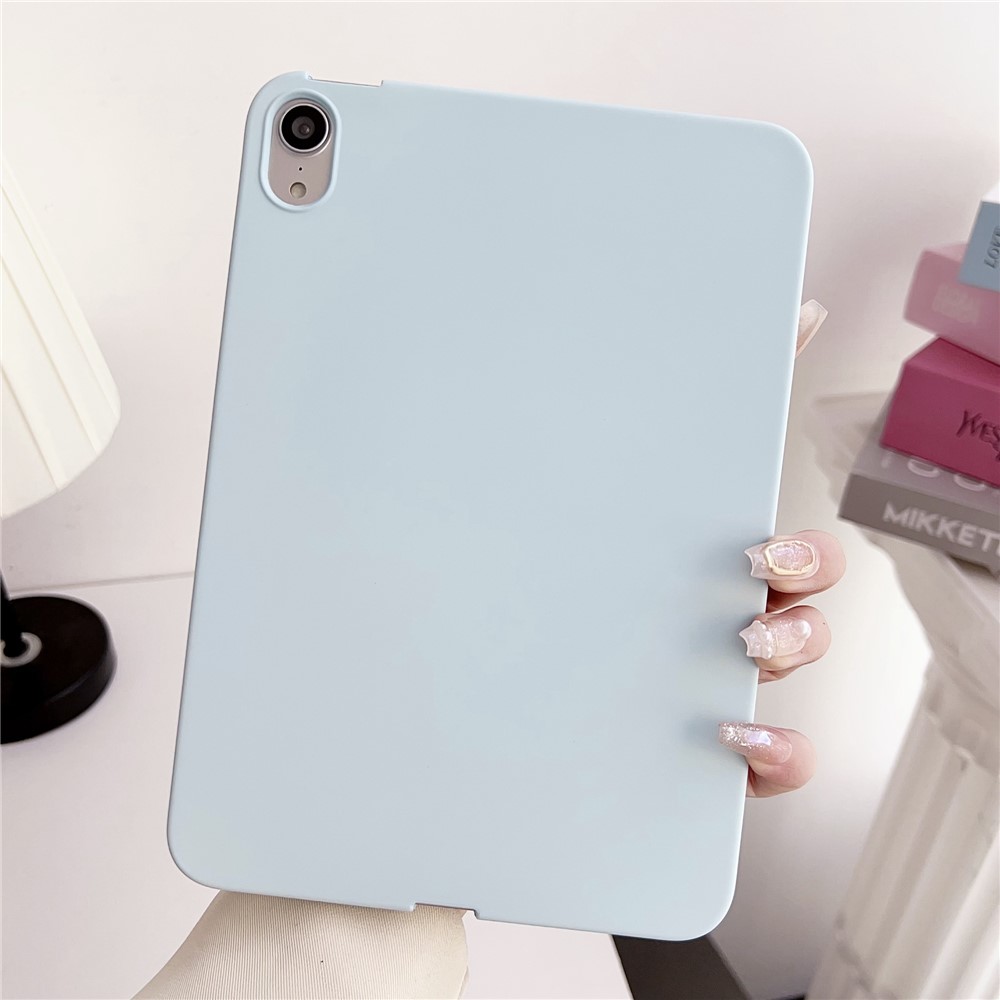 For iPad mini (2024) / mini (2021) TPU Case Skin-Touch Feeling Scratch-Proof Tablet Cover - Baby Blue