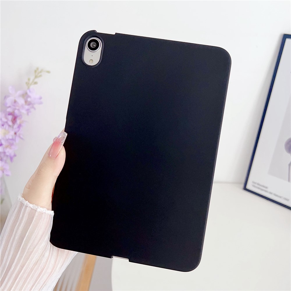For iPad mini (2024) / mini (2021) TPU Case Skin-Touch Feeling Scratch-Proof Tablet Cover - Black