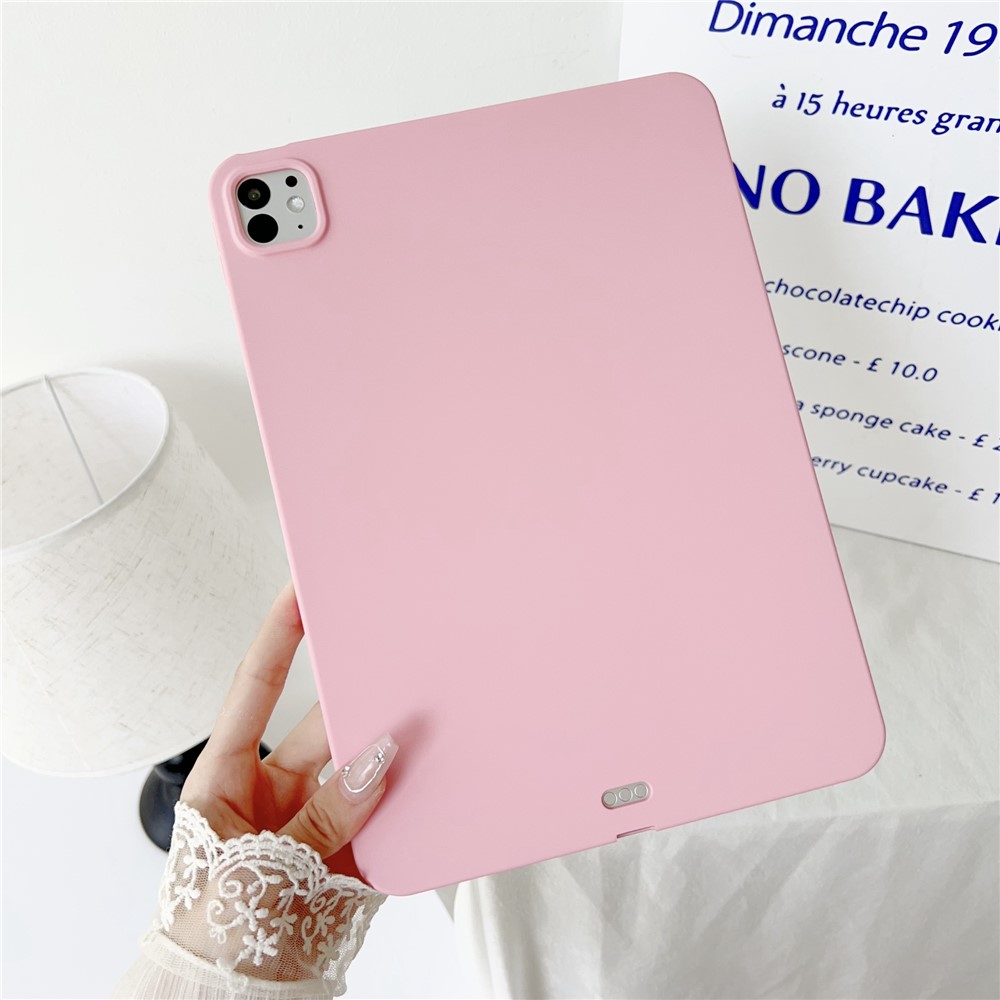 For iPad Pro 11 (2025) / 11 (2024) Case Skin-Touch Soft TPU Tablet Protective Cover - Pink