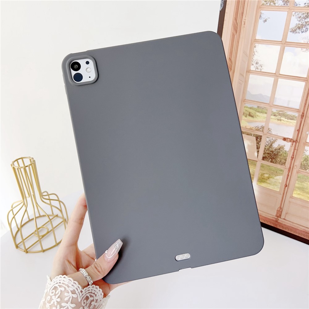 For iPad Pro 11 (2025) / 11 (2024) Case Skin-Touch Soft TPU Tablet Protective Cover - Grey