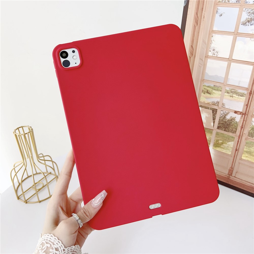 For iPad Pro 11 (2025) / 11 (2024) Case Skin-Touch Soft TPU Tablet Protective Cover - Red