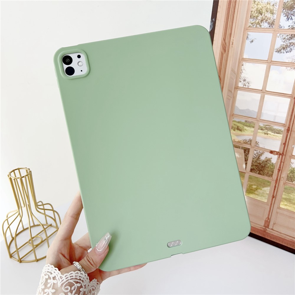 For iPad Pro 11 (2025) / 11 (2024) Case Skin-Touch Soft TPU Tablet Protective Cover - Matcha Green