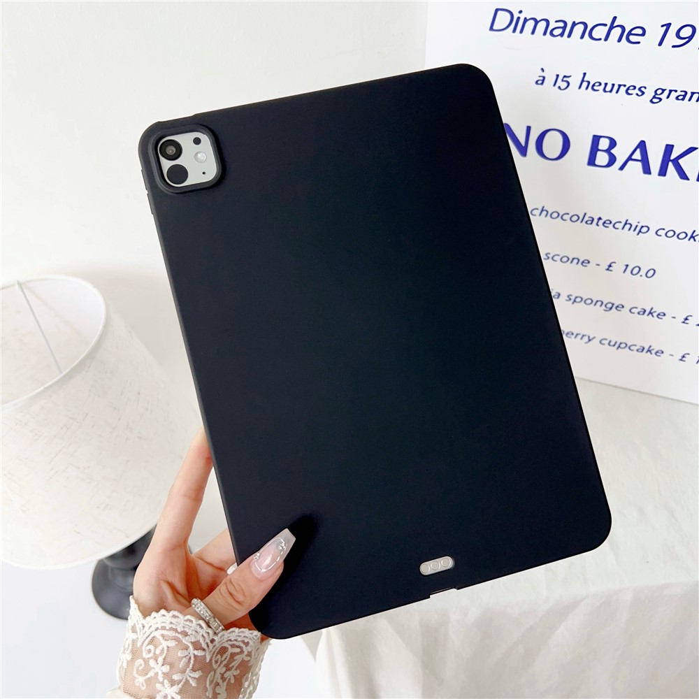 For iPad Pro 11 (2025) / 11 (2024) Case Skin-Touch Soft TPU Tablet Protective Cover - Black
