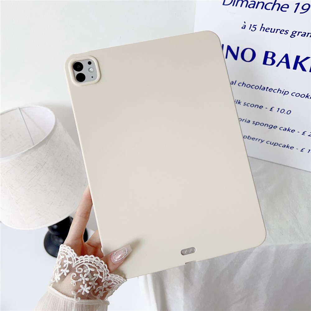 For iPad Pro 11 (2025) / 11 (2024) Case Skin-Touch Soft TPU Tablet Protective Cover - Beige