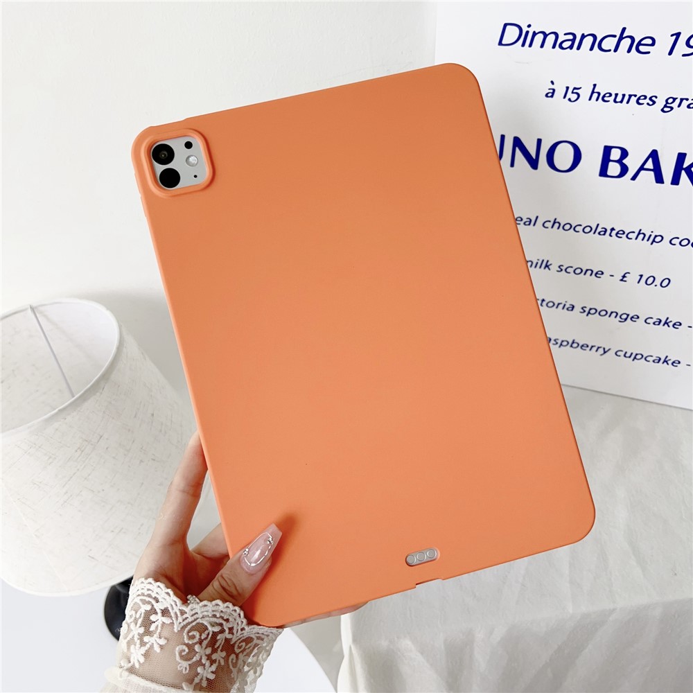 For iPad Pro 11 (2025) / 11 (2024) Case Skin-Touch Soft TPU Tablet Protective Cover - Orange