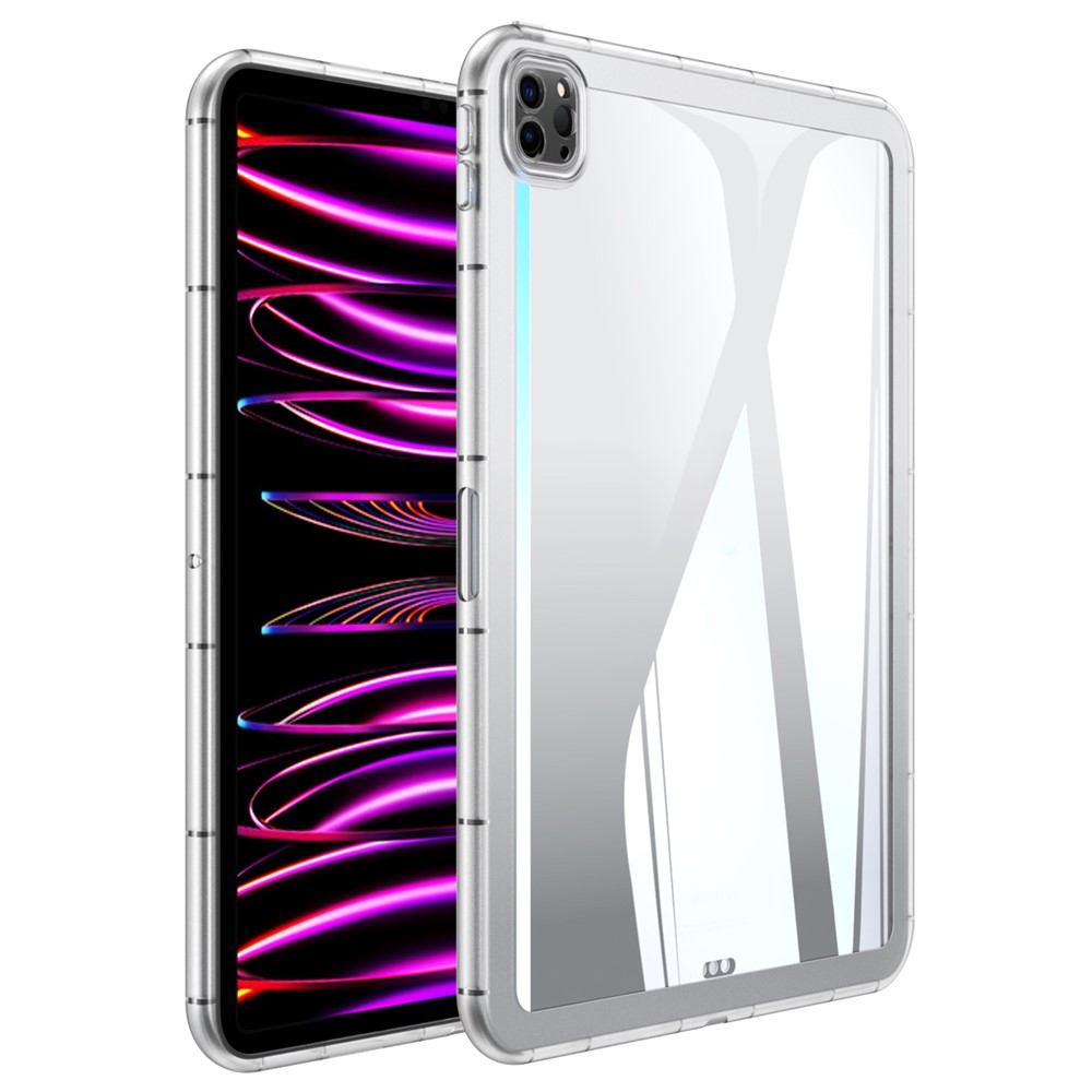 For iPad Pro 13 (2025) / 13 (2024) Case TPU Transparent Back Protective Tablet Cover - Transparent