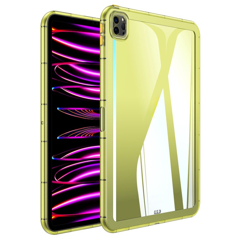 For iPad Pro 13 (2025) / 13 (2024) Case TPU Transparent Back Protective Tablet Cover - Yellow