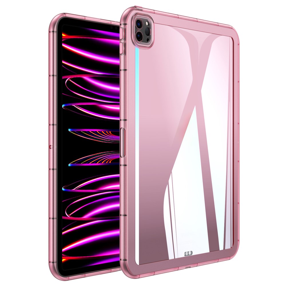 For iPad Pro 11 (2025) / 11 (2024) Case Transparent TPU Anti-Scratch Tablet Cover - Pink