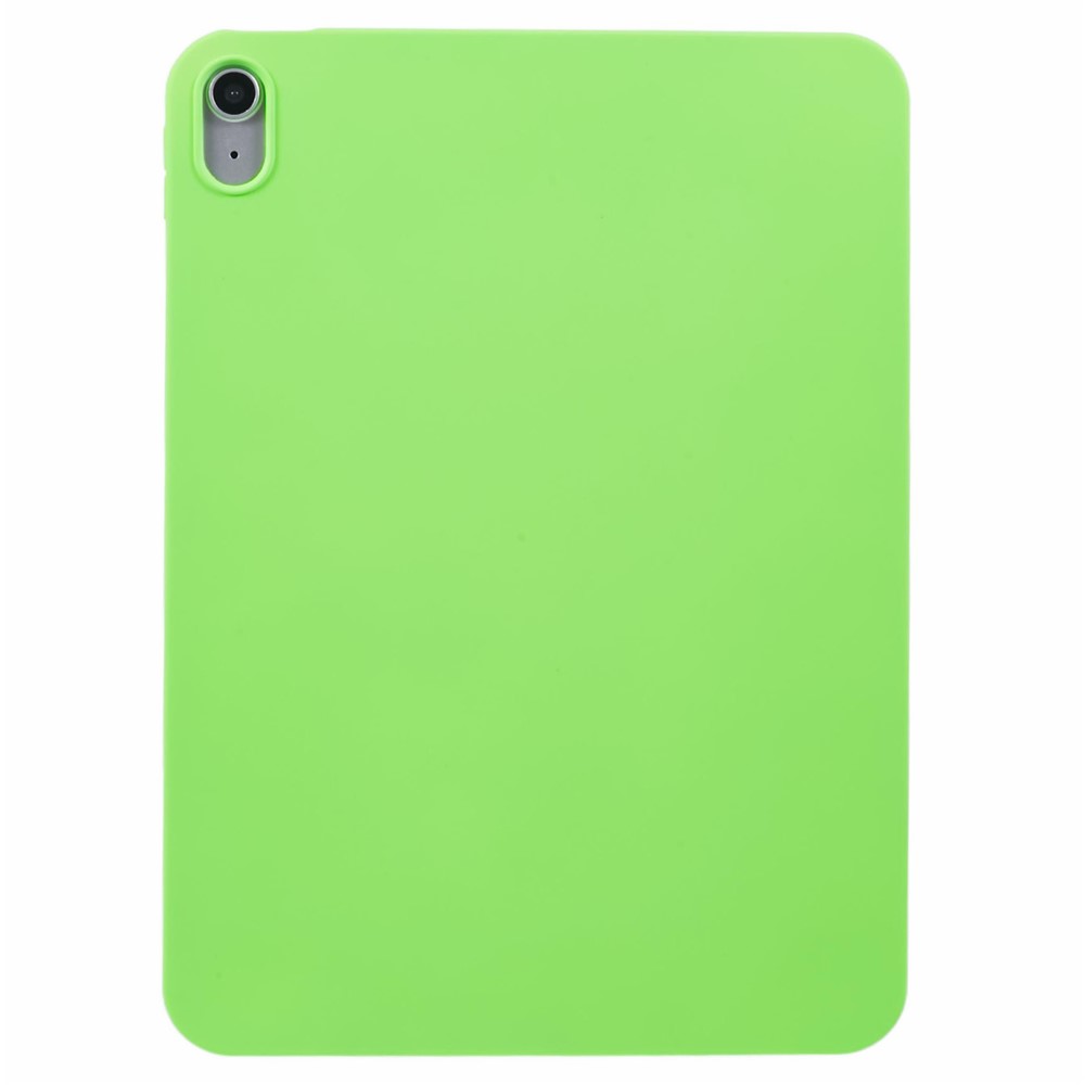 For iPad (2025) / 10.9 (2022) Case Shockproof Soft TPU Tablet Cover Skin-Friendly Touch - Fluorescent Green