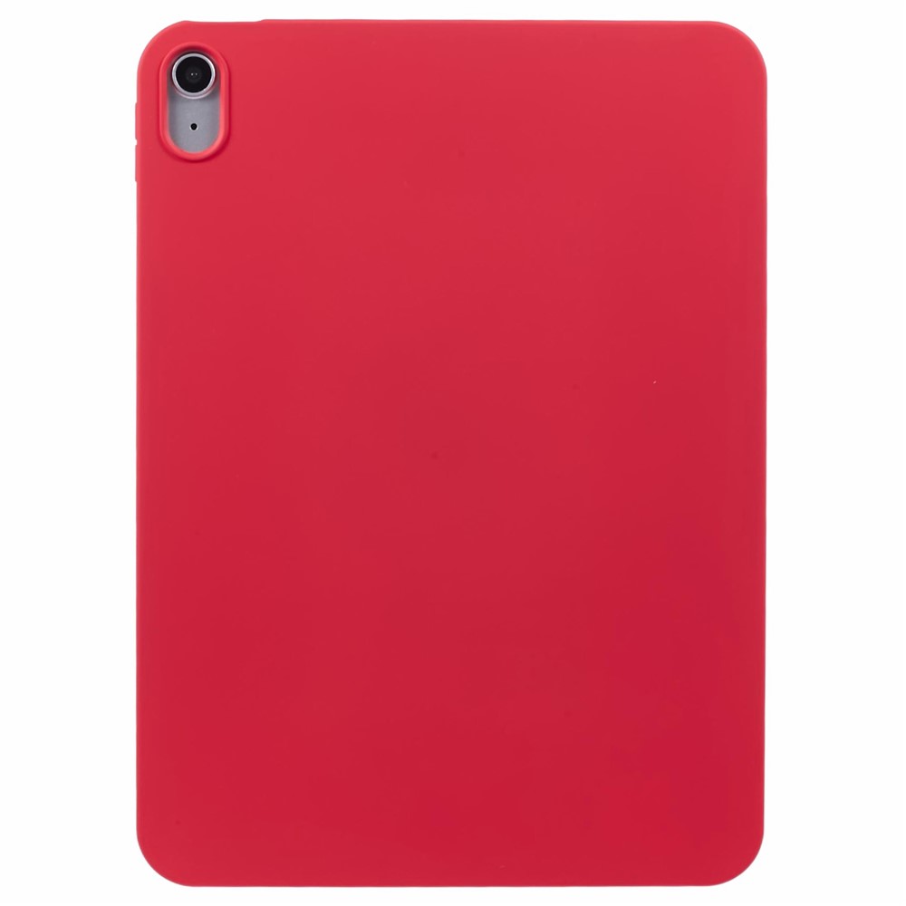 For iPad (2025) / 10.9 (2022) Case Shockproof Soft TPU Tablet Cover Skin-Friendly Touch - Red