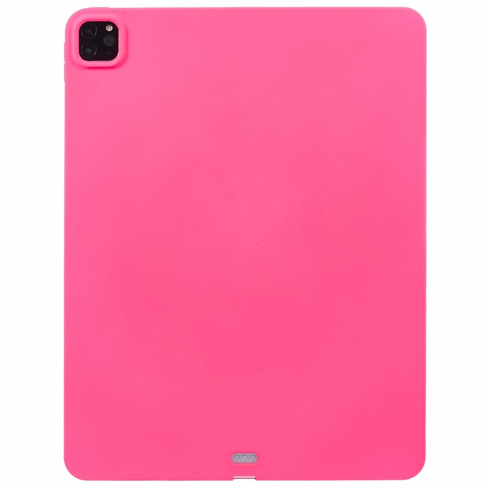 For iPad Pro 12.9 (2022) / (2021) / (2020) / (2018) Case Soft TPU Skin-Touch Tablet Cover - Rose
