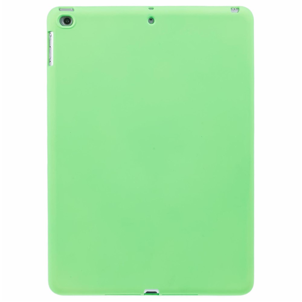 For iPad 9.7-inch (2018) / (2017) / Air 2 Case Anti Scratch TPU Tablet Cover Soft Touch - Fluorescent Green