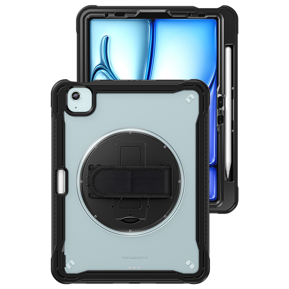 For iPad Air 11 (2025) / (2024) / Air (2022) / (2020) / Pro 11 (2022) / (2021) / (2020) / (2018) Case Kickstand Cover - Transparent