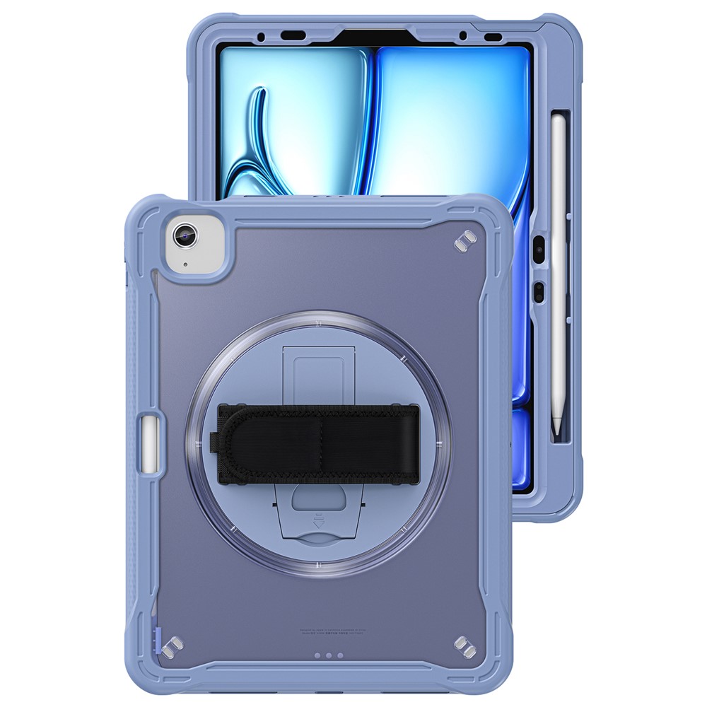 For iPad Air 11 (2025) / (2024) / Air (2022) / (2020) / Pro 11 (2022) / (2021) / (2020) / (2018) Case Kickstand Cover - Lavender Grey