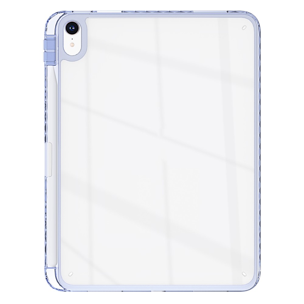For iPad Air 11 (2025) / (2024) Case Clear TPU Tablet Protective Cover with Pen Slot - Lavender Grey
