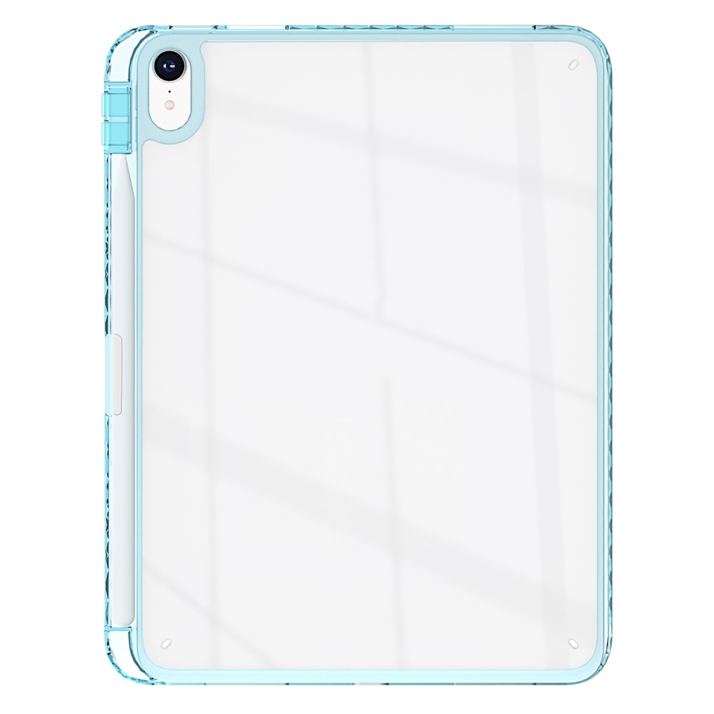 For iPad Air 11 (2025) / (2024) Case Clear TPU Tablet Protective Cover with Pen Slot - Baby Blue