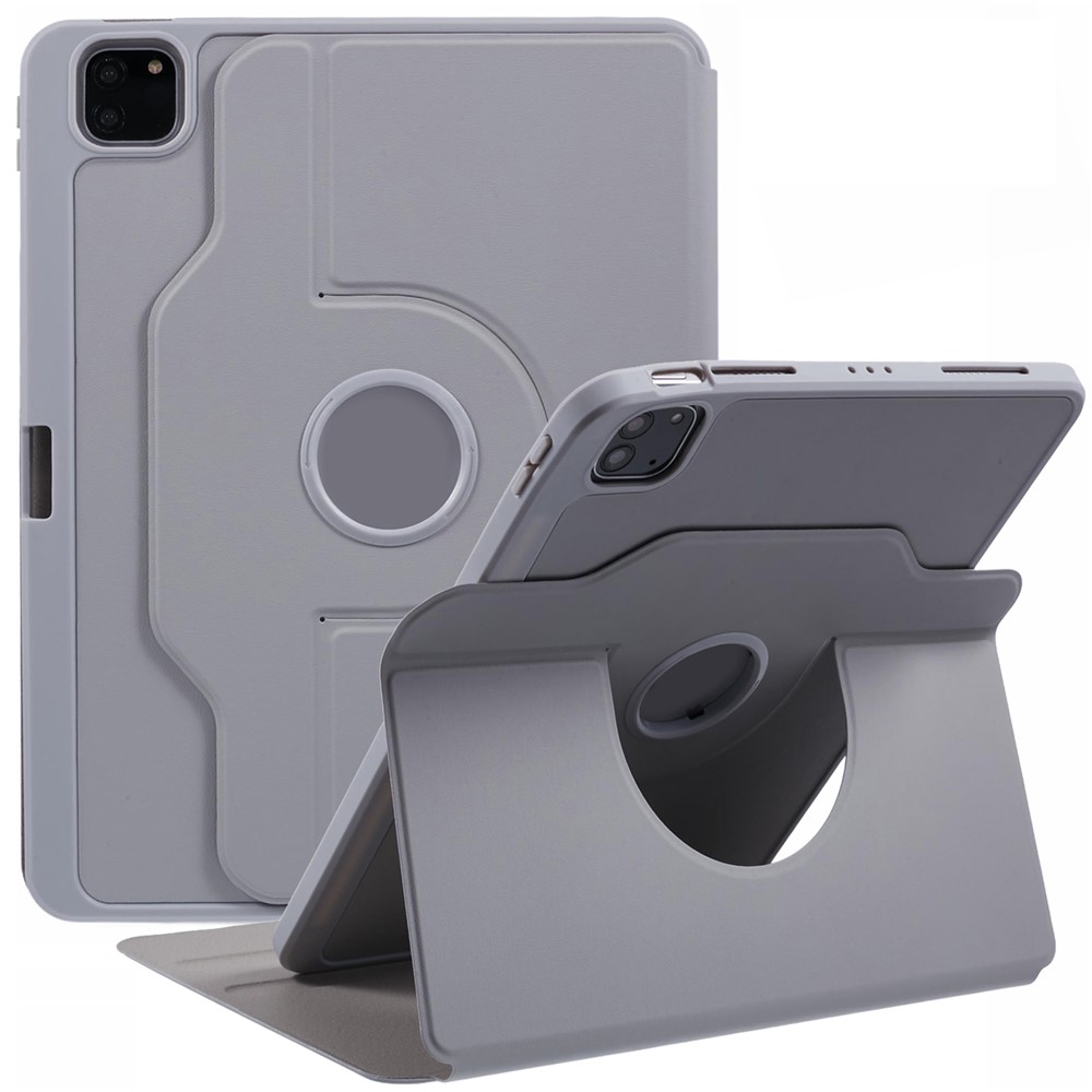 For iPad Air 11 (2025) / (2024) / Air (2022) / (2020) / Pro 11 (2022) / (2021) / (2020) / (2018) Case Stand Leather Tablet Cover - Grey