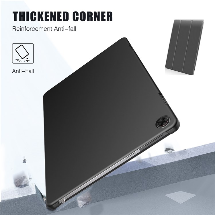 For Lenovo Tab M10 (Gen 3) PU Leather Trifold Stand Cover Full Body Protective Auto Wake/Sleep Smart Case-3