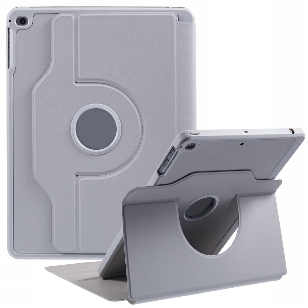 For iPad 9.7-inch (2018)  /  (2017)  /  iPad Air 2  /  Air (2013) Case Stand Leather Tablet Cover - Grey