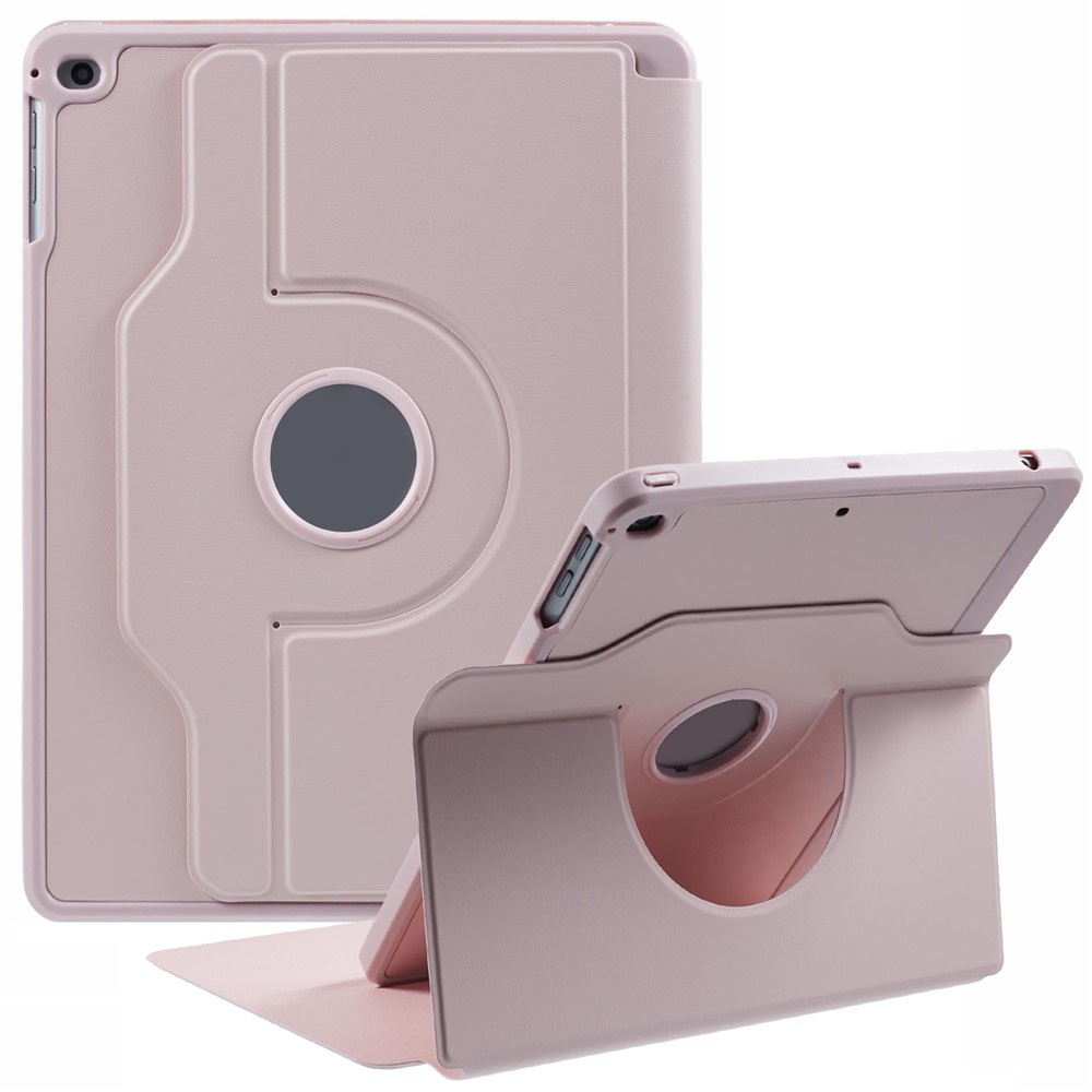 For iPad 9.7-inch (2018)  /  (2017)  /  iPad Air 2  /  Air (2013) Case Stand Leather Tablet Cover - Rose Gold