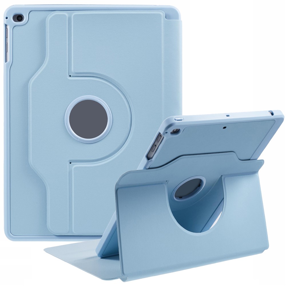 For iPad 9.7-inch (2018)  /  (2017)  /  iPad Air 2  /  Air (2013) Case Stand Leather Tablet Cover - Blue