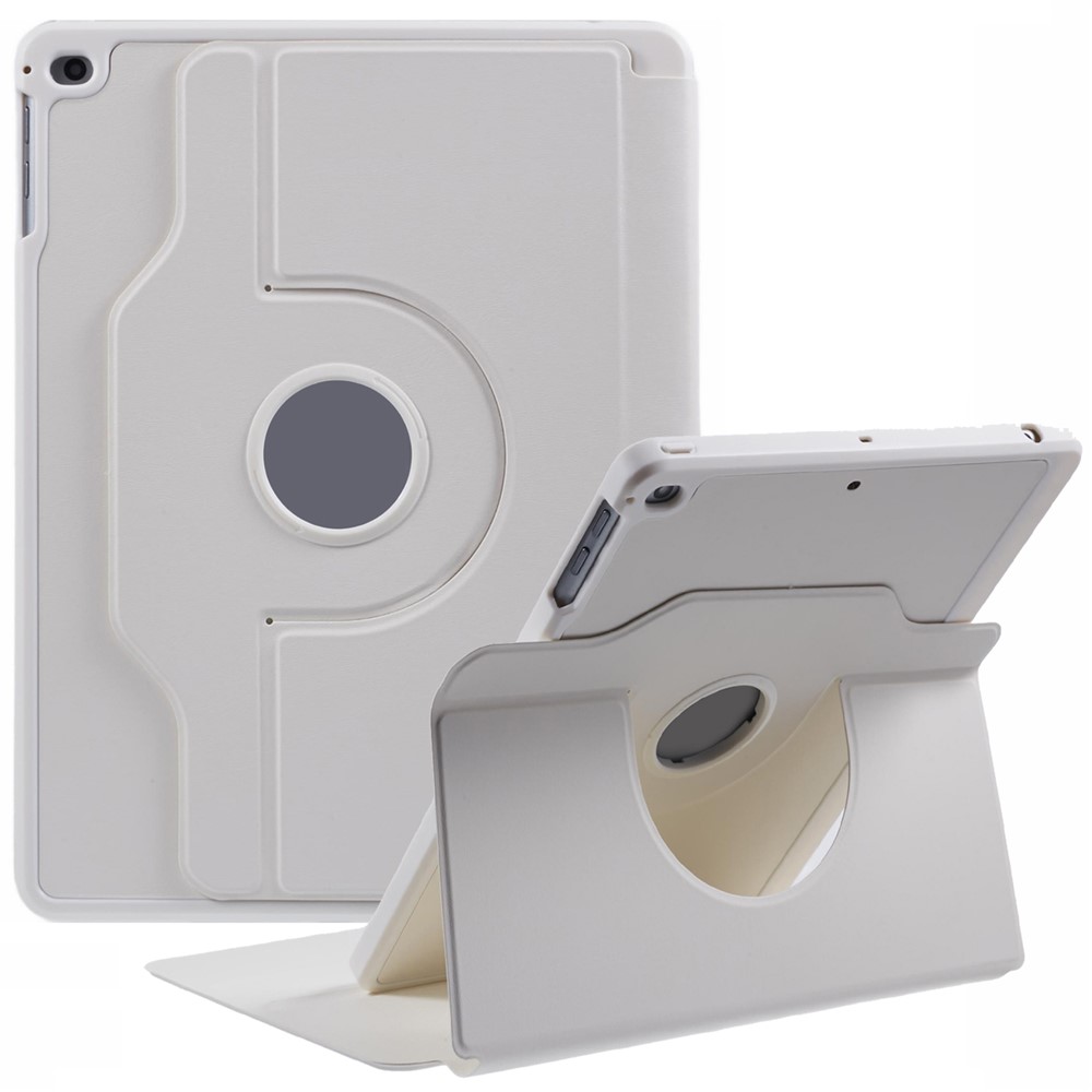 For iPad 9.7-inch (2018)  /  (2017)  /  iPad Air 2  /  Air (2013) Case Stand Leather Tablet Cover - White
