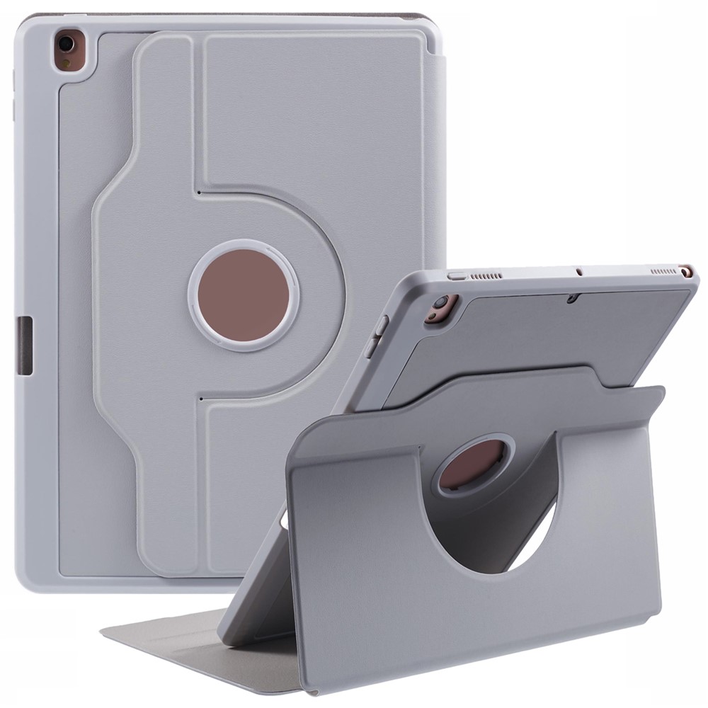 For iPad 10.2 (2021) / (2020) / (2019) / iPad Air 10.5 inch (2019) / iPad Pro 10.5-inch (2017) Case Stand Leather Tablet Cover - Grey