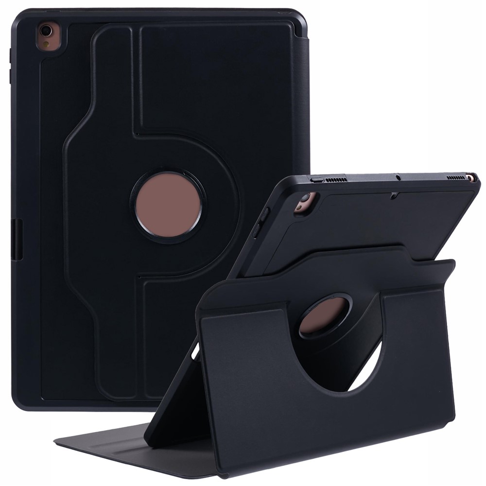 For iPad 10.2 (2021) / (2020) / (2019) / iPad Air 10.5 inch (2019) / iPad Pro 10.5-inch (2017) Case Stand Leather Tablet Cover - Black