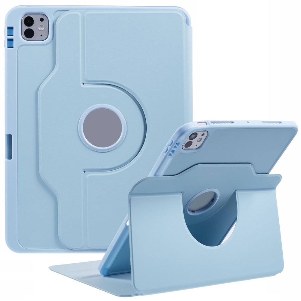 For iPad Pro 11 (2025) / 11 (2024) Case Stand Leather Tablet Cover - Blue
