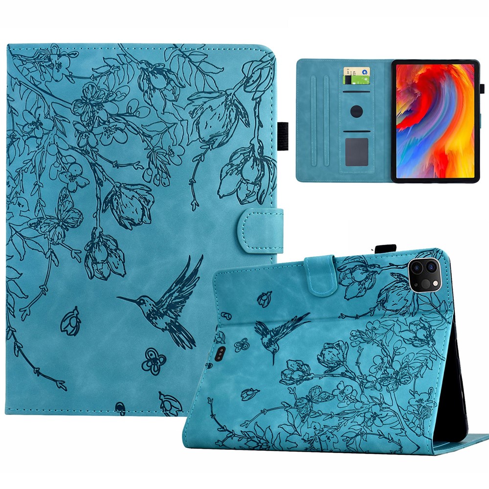 For iPad Air 11 (2025) / (2024) / Air (2022) / (2020) / iPad Pro 11 (2022) / (2021) / (2020) / (2018) Case Card Holder Leather Tablet Cover - Baby Blue