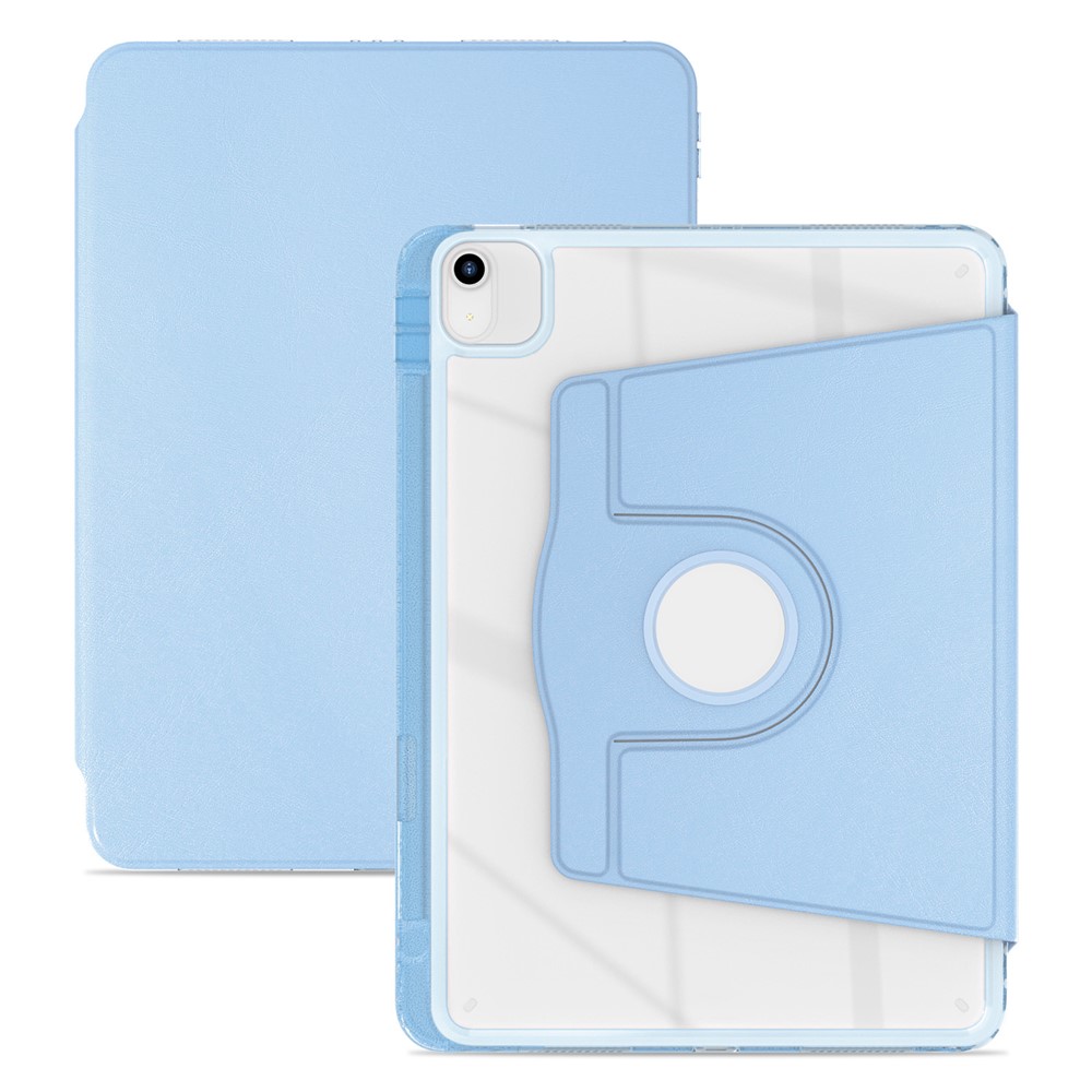 Tablet Case For iPad Air 11 (2025) / (2024) / Pro 11 (2022) (2021) (2020) (2018) / Air (2022) (2020) PU+Acrylic+TPU Clear Cover - Baby Blue