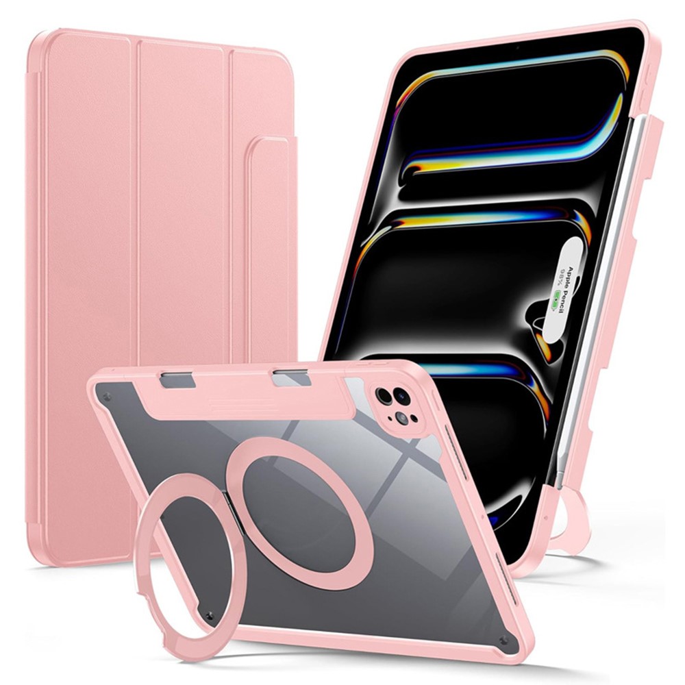 Bulk Purchasing Leather Case For iPad 10.2 (2021) / (2020) / (2019) Detachable Magnetic Tablet Cover with Kickstand - Pink