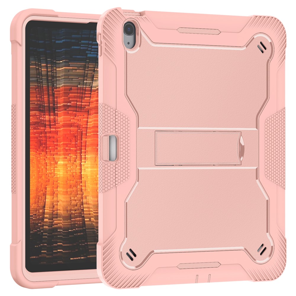 Bulk Purchasing Tablet Case For iPad 10.2 (2021)  /  (2020)  /  (2019) Kickstand Silicone + PC Impact Protective Tablet Cover - Rose Gold