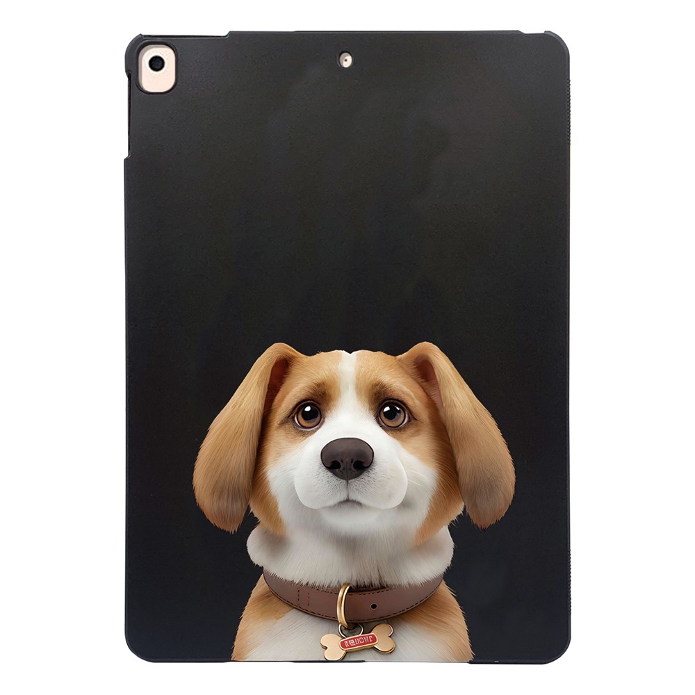 For iPad 10.2 (2021)  /  (2020)  /  (2019) Case Pattern Printing Slim TPU Tablet Protective Cover - Harrier Beagle
