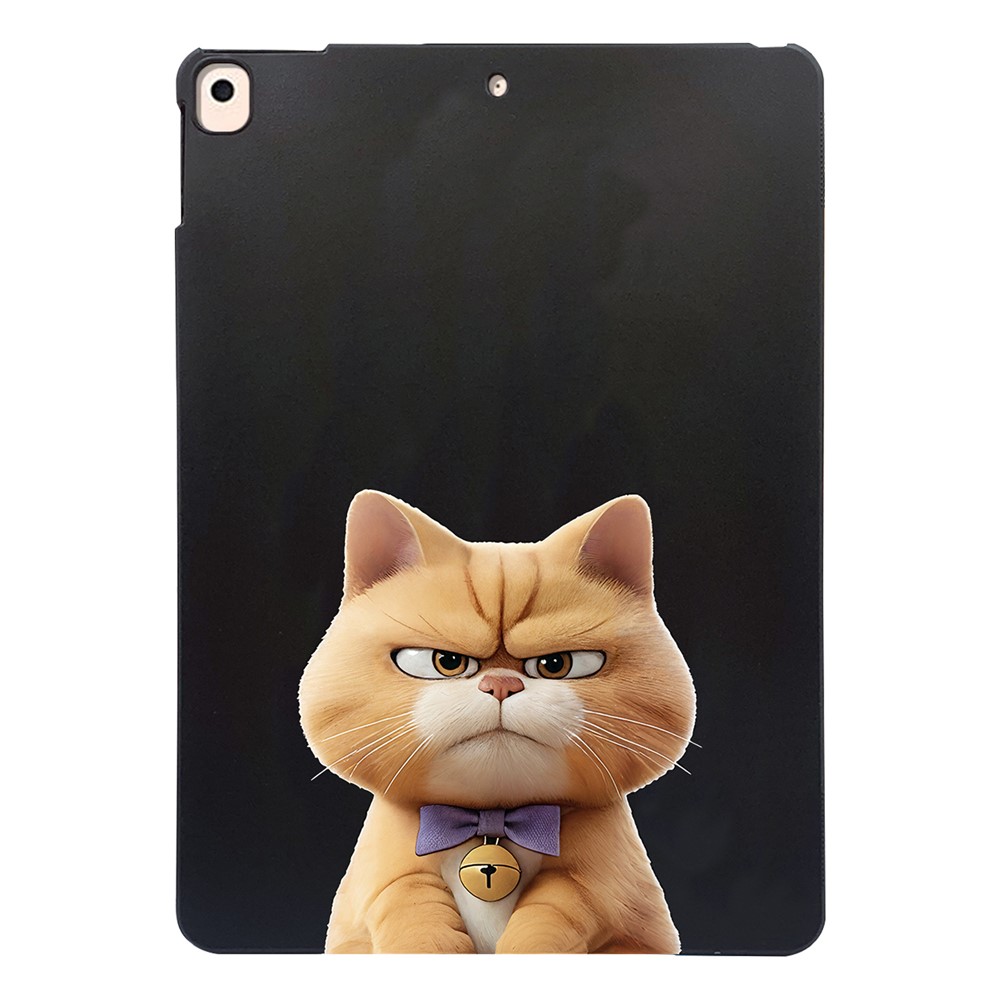 For iPad 10.2 (2021)  /  (2020)  /  (2019) Case Pattern Printing Slim TPU Tablet Protective Cover - Garfield Cat