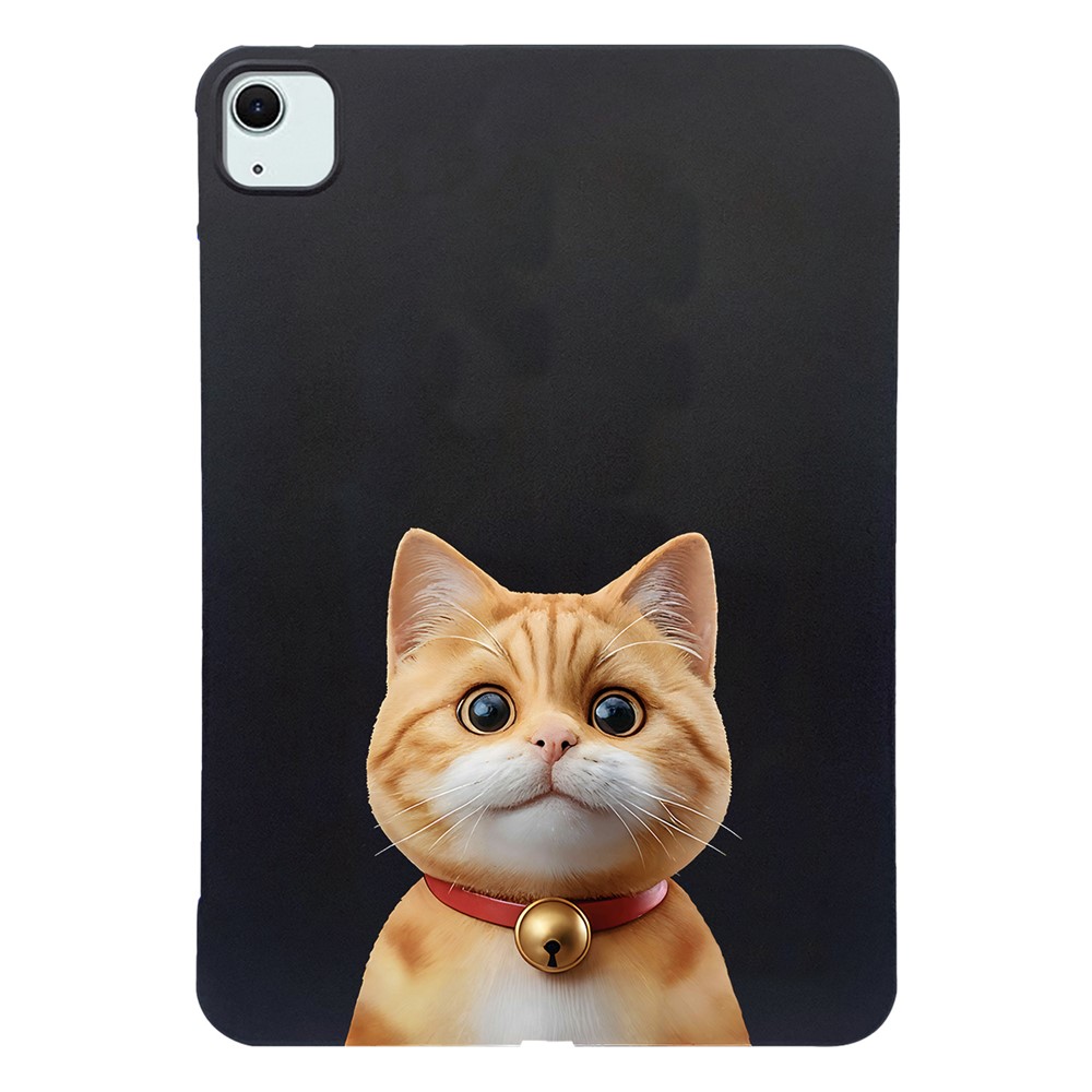 For iPad Air 11 (2025) / (2024) Case Pattern Printing Slim TPU Tablet Protective Cover - Shorthair Cat