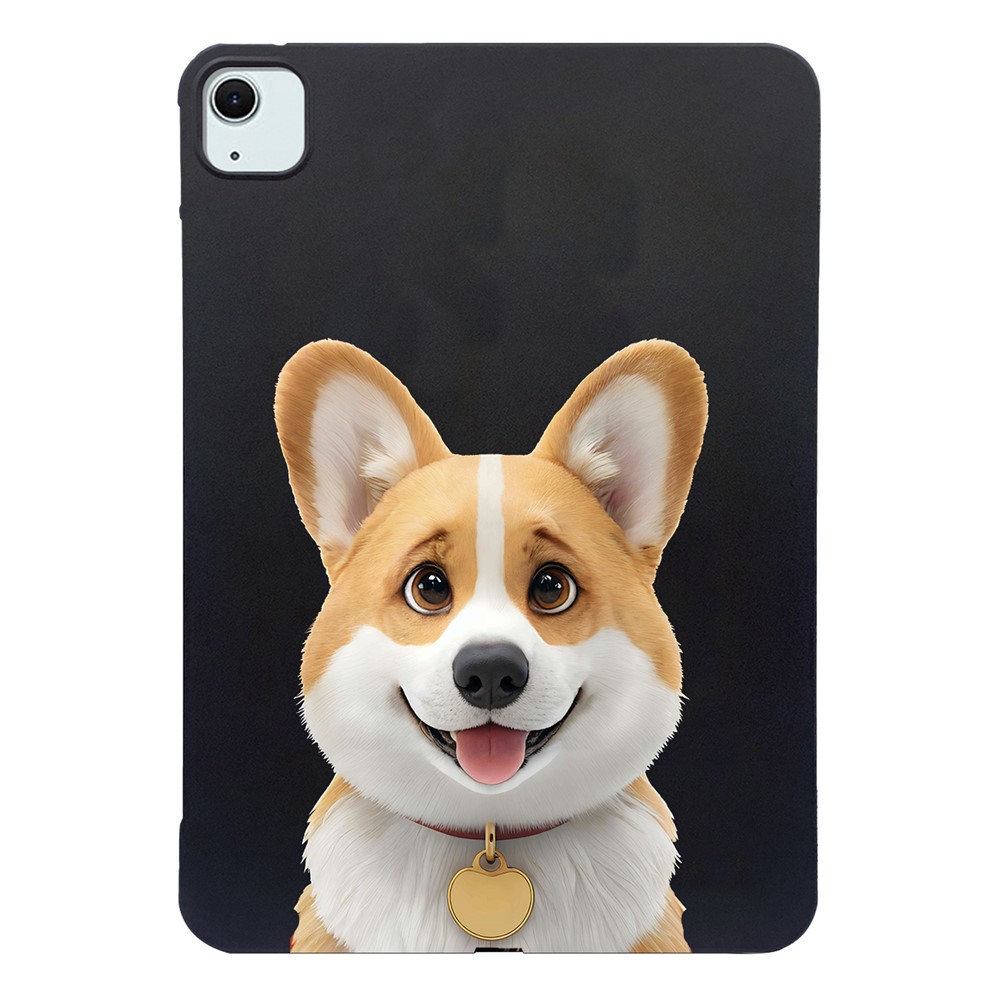 For iPad Air 11 (2025) / (2024) Case Pattern Printing Slim TPU Tablet Protective Cover - Corgi