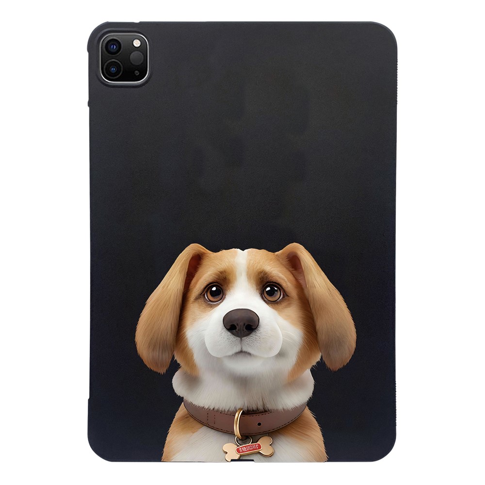 For iPad Pro 11 (2021)  /  (2020)  /  (2018) Case Pattern Printing Slim TPU Tablet Protective Cover - Harrier Beagle