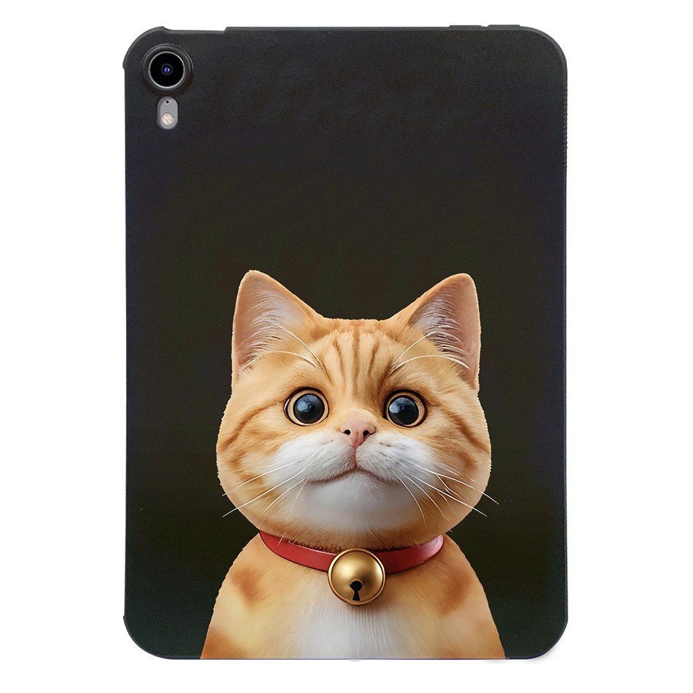 For iPad mini (2024) Case Pattern Printing Slim TPU Tablet Protective Cover - Shorthair Cat