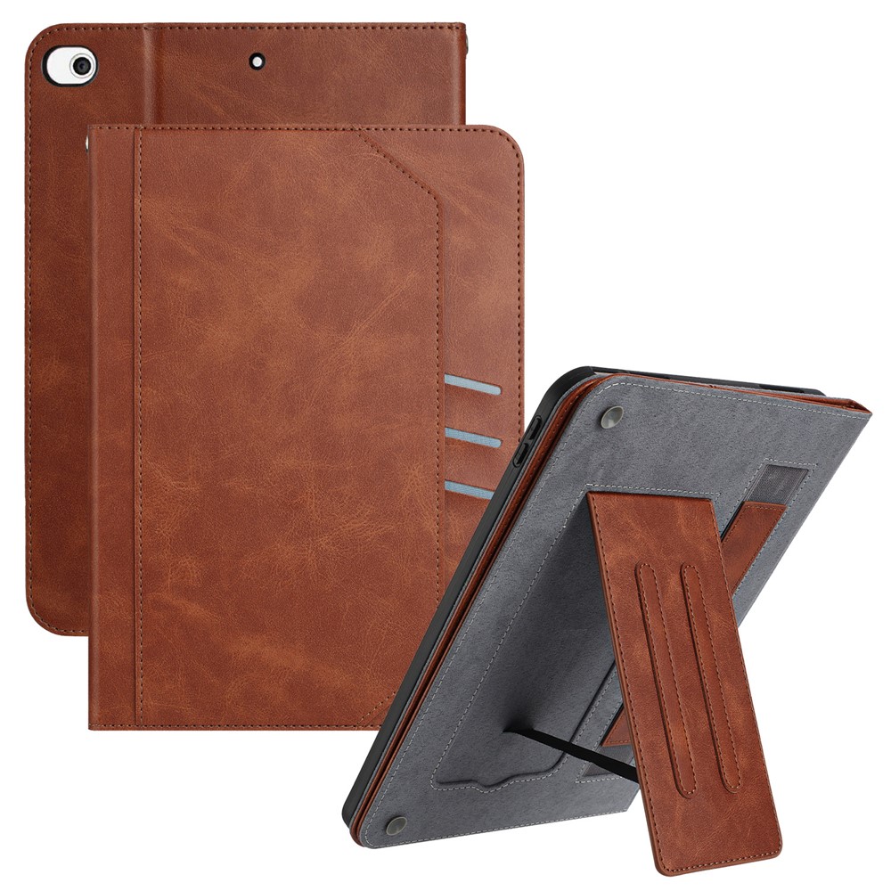 For iPad 10.2 (2021) / (2020) / (2019) / Air 10.5 inch (2019) / iPad Pro 10.5-inch (2017) Wallet Case Auto Wake / Sleep Leather Flip Tablet Cover - Brown