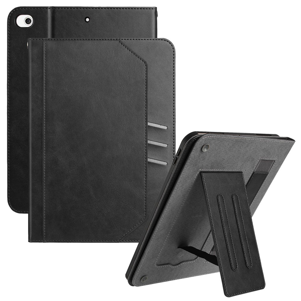For iPad 10.2 (2021) / (2020) / (2019) / Air 10.5 inch (2019) / iPad Pro 10.5-inch (2017) Wallet Case Auto Wake / Sleep Leather Flip Tablet Cover - Black