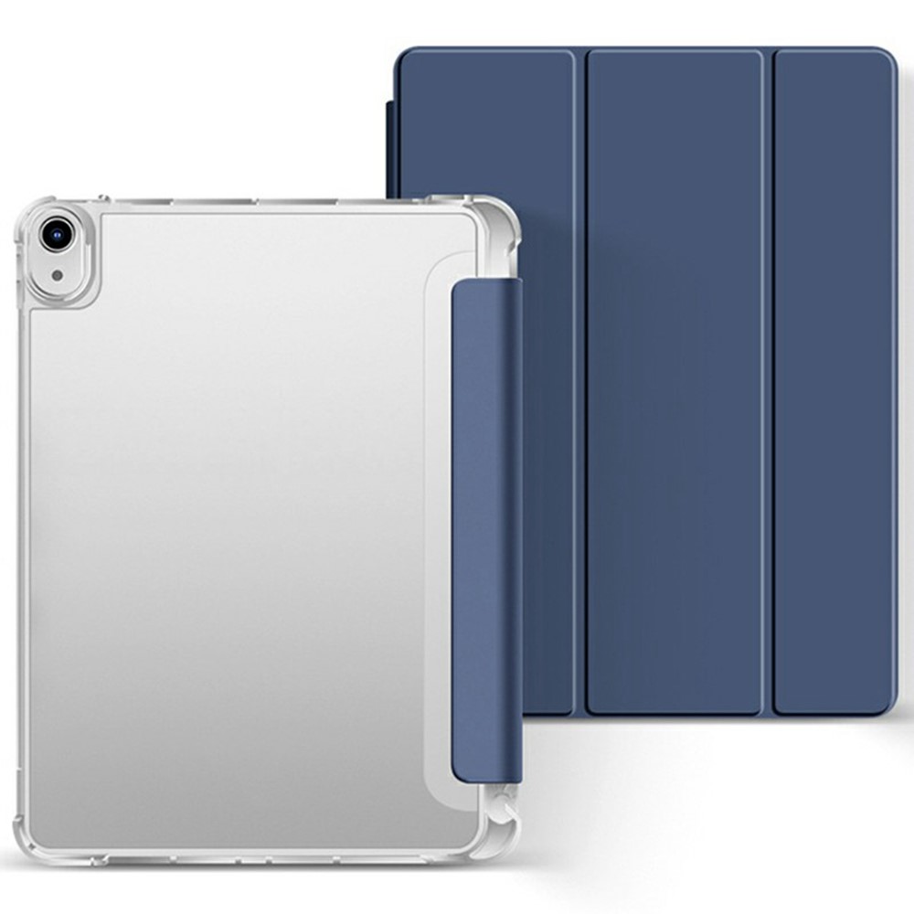 Bulk Purchasing For iPad (2025) / 10.9 (2022) Case Clear Anti Drop Auto Wake  /  Sleep PU Leather Tablet Cover - Dark Blue
