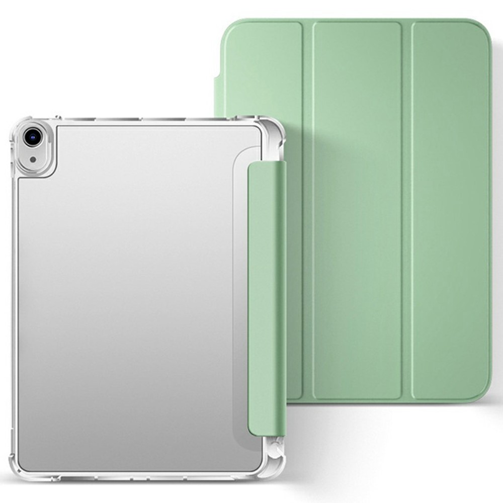 Bulk Purchasing For iPad (2025) / 10.9 (2022) Case Clear Anti Drop Auto Wake  /  Sleep PU Leather Tablet Cover - Green