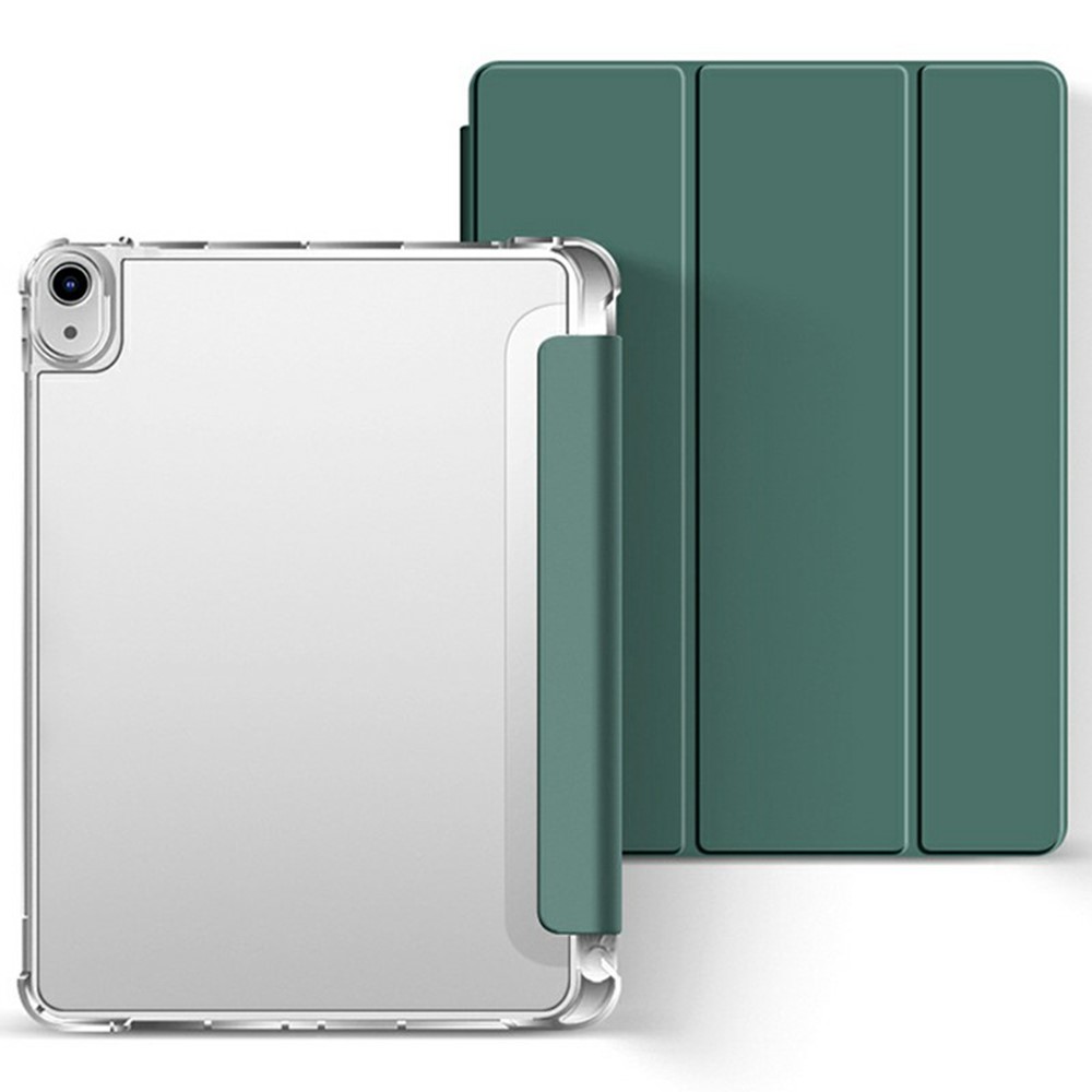 Bulk Purchasing For iPad (2025) / 10.9 (2022) Case Clear Anti Drop Auto Wake  /  Sleep PU Leather Tablet Cover - Midnight Green