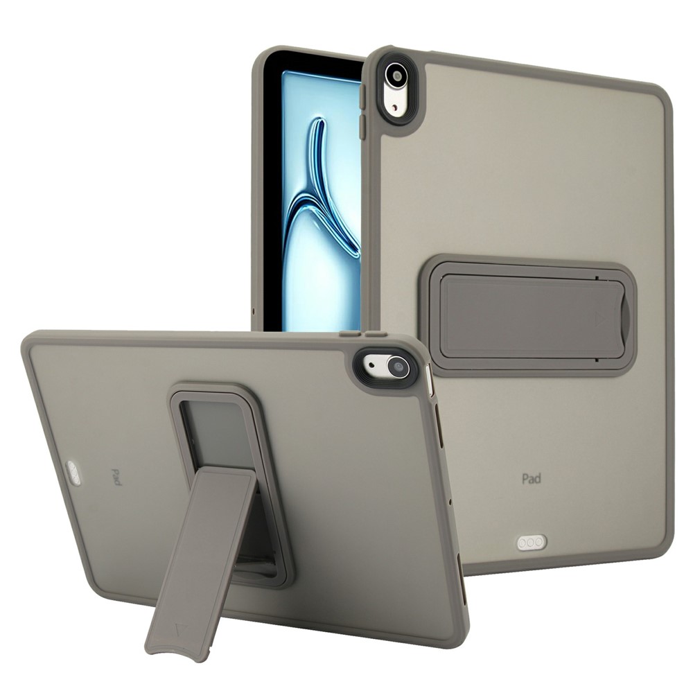Tablet Case with Kickstand For iPad Air 11 (2025) / (2024) / Air (2022) /  (2020) / iPad Pro 11-inch (2018) TPU + PC Skin-Touch Cover - Grey