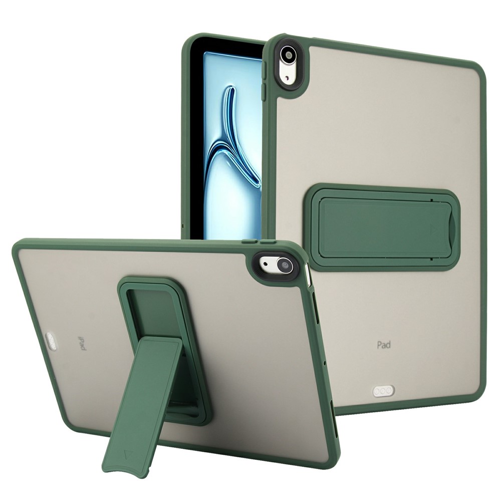 Tablet Case with Kickstand For iPad Air 11 (2025) / (2024) / Air (2022) /  (2020) / iPad Pro 11-inch (2018) TPU + PC Skin-Touch Cover - Green