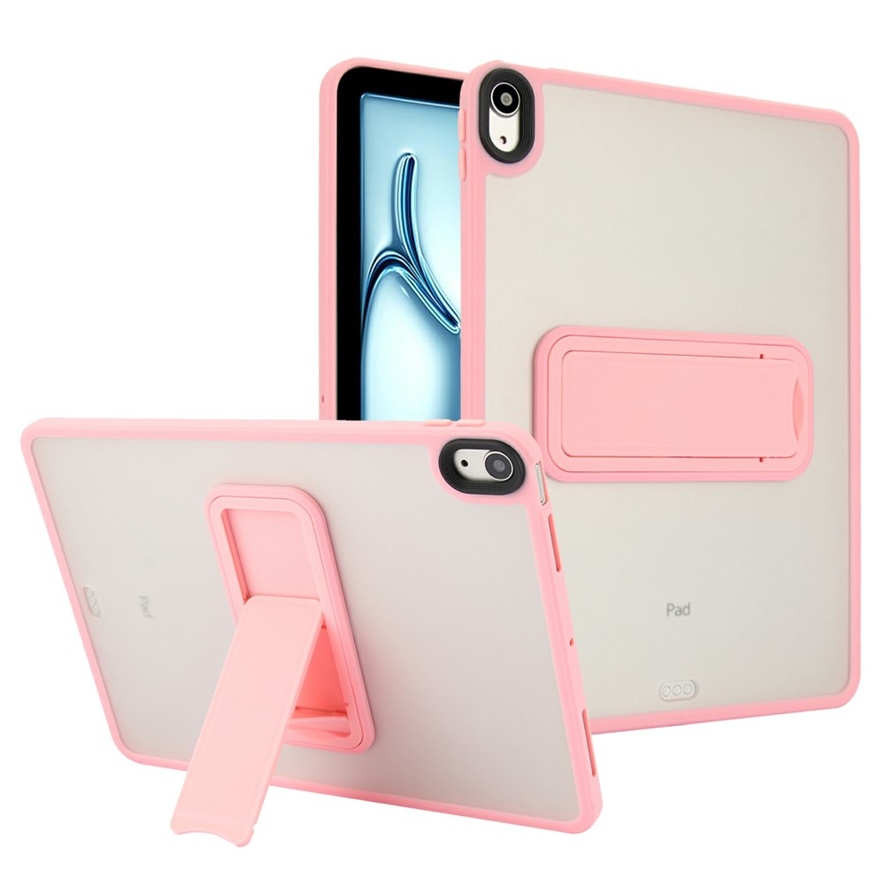 Tablet Case with Kickstand For iPad Air 11 (2025) / (2024) / Air (2022) /  (2020) / iPad Pro 11-inch (2018) TPU + PC Skin-Touch Cover - Pink