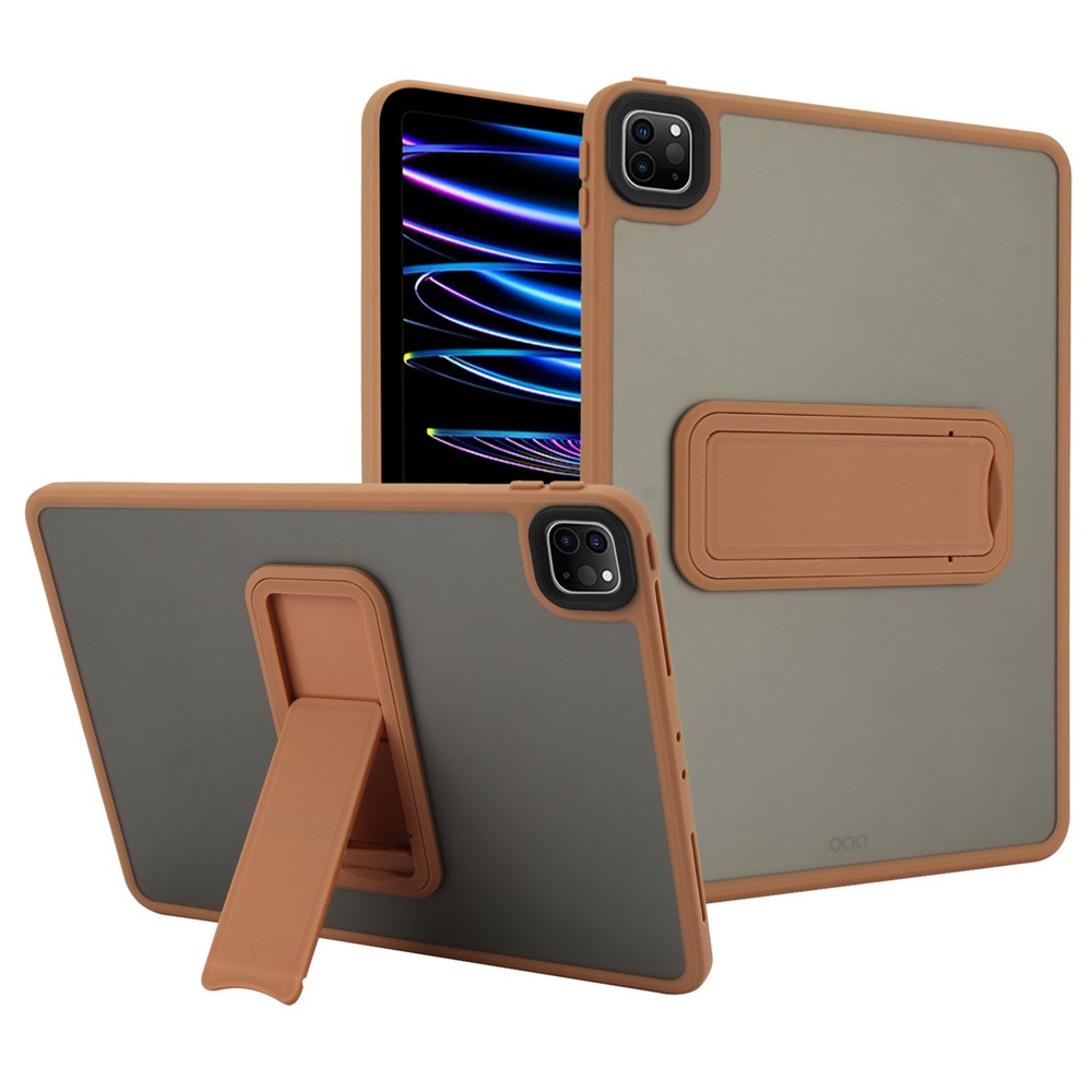 Tablet Case with Kickstand For iPad Pro 11 (2022) / (2021) / (2020) TPU + PC Skin-Touch Cover - Desert Gold
