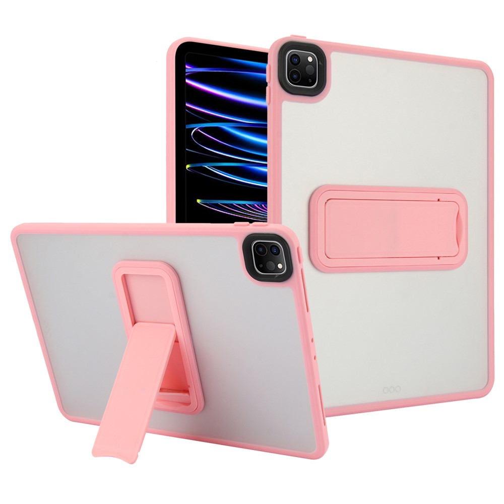 Tablet Case with Kickstand For iPad Pro 11 (2022) / (2021) / (2020) TPU + PC Skin-Touch Cover - Pink